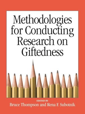 cover image of Methodologies for Conducting Research on Giftedness